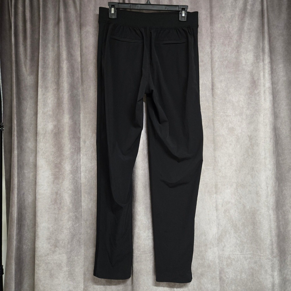 Athleta Brooklyn Ankle Pants Stretch Travel Work Slits Black Women's Size 4 Tall - Picture 2 of 12
